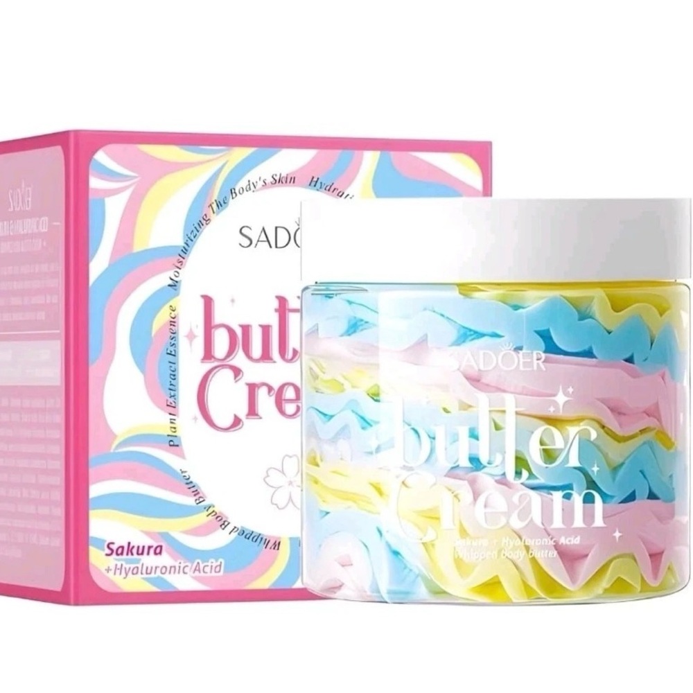 Sadoer Sakura Moisturizing Butter Cream Cherry Blossom Whipped Body Butter New